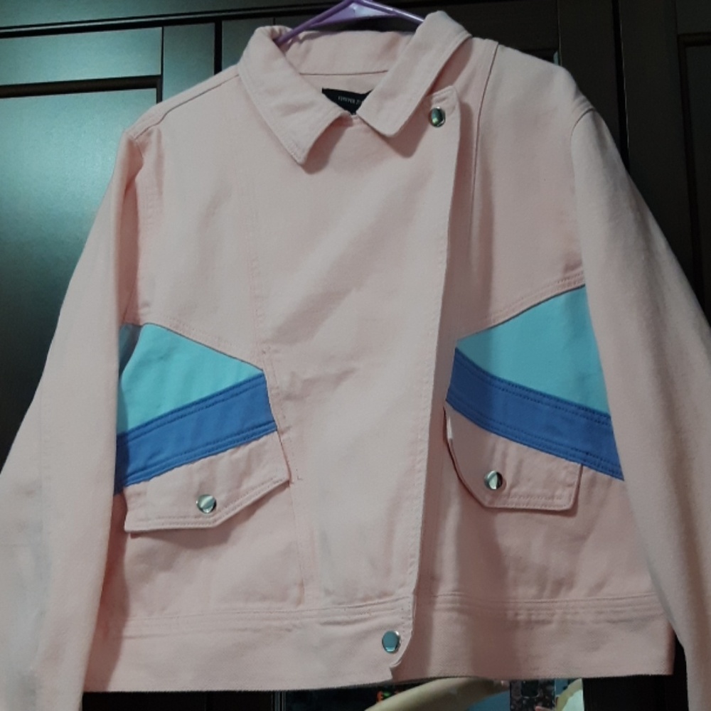 F21 Pink Jean Jacket